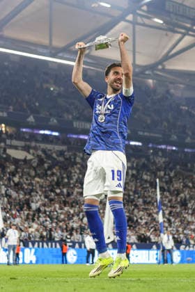 17.05.2026, GER, Fussball, Herren, 2. BL, Saison 2025 2026, FC Schalke 04 - Eintracht Braunschweig Gelsenkirchen VELTINS-Arena Nordrhein-Westfalen Deutschland Copyright: xAdrianxSchlüterx