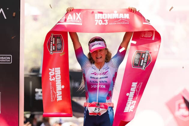 Triathlon, IRONMAN 70.3 Aix-en-Prevence Marjolaine PierrÃ (FRA) Aix-en-Provence Frankreich Copyright: xMarcelxHilgerx