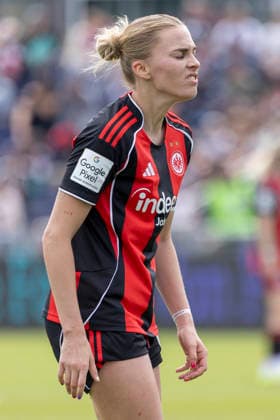 Google Pixel Frauen Bundesliga: Eintracht Frankfurt - 1. FC Union Berlin, 17.05.2026 Laura Freigang (Eintracht Frankfurt 10), Freisteller, Portrait Porträt, Eintracht Frankfurt - 1. FC Union Berlin, Frankfurt, Stadion am Brentanobad, 17.5.2026 Copyright: xBEAUTIFULxSPORTS Gawlikx