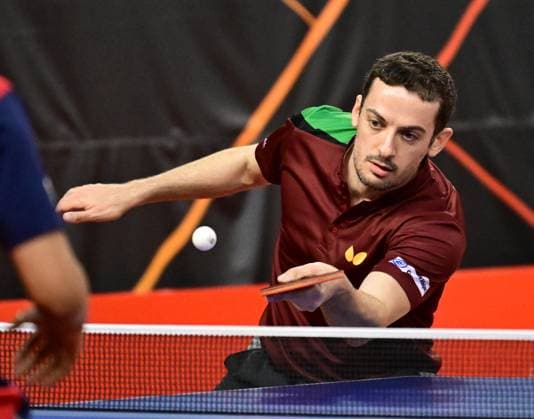 RECORD DATE NOT STATED Marcos Freitas from Portugal at WTT Feeder Lagos in Portugal. Marcos Freitas from Portugal competes in the WTT Feeder in Lagos, Portugal, on May 17, 2026. Lagos, Portugal Portugal