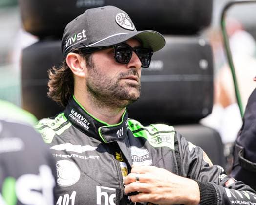 May 17, 2026, Speedway, Indiana, USA: JACK HARVEY, driver of the No. 24 Chevrolet for Dreyer & Reinbold Racing, looks on from pit lane during qualifying for the 110th Indianapolis 500 at Indianapolis Motor Speedway. IndyCar, Indy Car, IRL, USA 2026: Indy 500 Qualifying  - ZUMAw173 20260517_zsp_w173_002 Copyright: xLukexWelshx