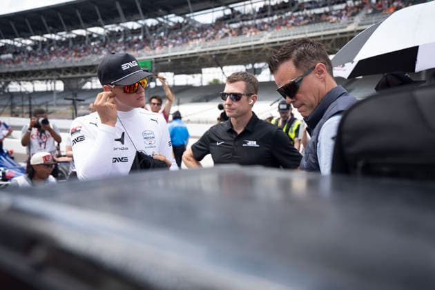 May 17, 2026, Speedway, Indiana, USA: Mick Schumacher, driver of the 47 Rahal Letterman Racing Honda sits in pit lane prior to his qualifying attempt for the Indy 500 at the Indianapolis Motor Speedway. Speedway USA - ZUMAd212 20260517_zsp_d212_032 Copyright: xRichardxDolex