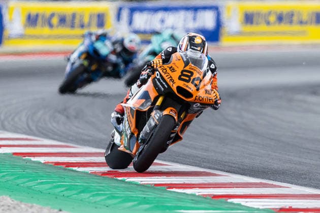 May 17, 2026, Barcelona, Barcelona, Spain: MONTMELO, SPAIN - MAY 17: Zonta.Van Den Goorbergh of Momoven Idrofoglia RW Racing Team in action during the Moto2 race at the Grand Prix of Catalunya at Circuit de Barcelona-Catalunya on May 17, 2026 in Montmelo, Spain. Barcelona Spain - ZUMAs316 20260517_znp_s316_068 Copyright: xMartixSeguraxRamonedax