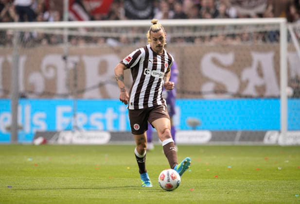 Foto : Jackson Irvine (Pauli) Fussball 1. Bundesliga , 34. Spieltag am Sa. 16.05.2026 FC St. Pauli - VfL Wolfsburg