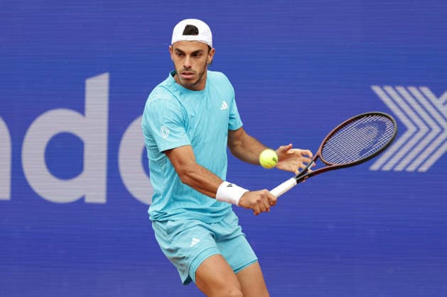 2026.05.18, xFSx, Bitpanda Open Hamburg ATP500, Herren-Tennistunier in Hamburg , Am Rothembaum in Hamburg ,Francisco Cerundolo (ARG) spielt eine Rueckhand Copyright: HMBxMedia FernandoxSoares