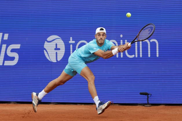 2026.05.18, xFSx, Bitpanda Open Hamburg ATP500, Herren-Tennistunier in Hamburg , Am Rothembaum in Hamburg ,Francisco Cerundolo (ARG) spielt eine Rueckhand Copyright: HMBxMedia FernandoxSoares