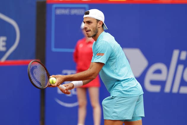 2026.05.18, xFSx, Bitpanda Open Hamburg ATP500, Herren-Tennistunier in Hamburg , Am Rothembaum in Hamburg , Francisco Cerundolo (ARG) macht einen Aufschlag Copyright: HMBxMedia FernandoxSoares