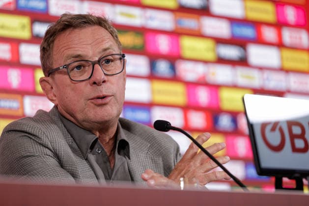 SOCCER - OEFB, PK, squad nomination VIENNA,AUSTRIA,18.MAY.26 - SOCCER - OEFB, Oesterreichischer Fussball-Bund, preview, press conference, PK, Pressekonferenz squad nomination. Image shows head coach Ralf Rangnick (AUT).  GEPAxpictures xArminxRauthner