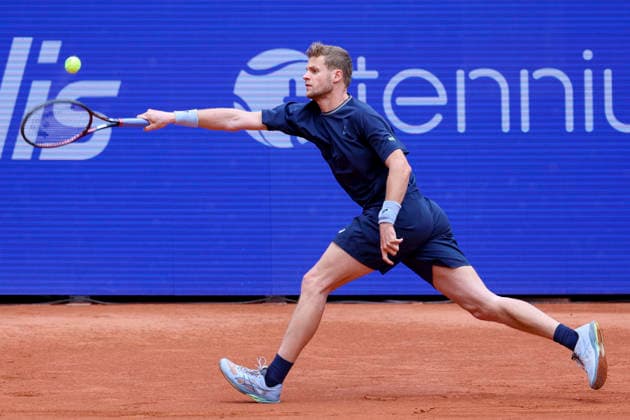 Yannick Hanfmann (Germany) kontrolliert den Ball, Bitpanda Hamburg Open, Bitpanda Hamburg Open, Rothenbaum am 18. May 2026 in Hamburg, Deutschland. (Foto von Marco Steinbrenner DeFodi Images) Yannick Hanfmann (Germany) controls the ball, Bitpanda Hamburg Open, Bitpanda Hamburg Open, Rothenbaum, May 18, 2026 in Hamburg, Germany. (Photo by Marco Steinbrenner DeFodi Images) -