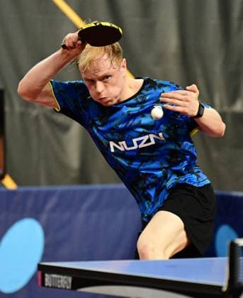 RECORD DATE NOT STATED Andre Bertelsmeier from Germany at WTT Feeder Lagos in Portugal. Andre Bertelsmeier (TSV Bad Königshofen) from Germany competes in the WTT Feeder in Lagos, Portugal, on May 18, 2026. Lagos, Portugal Hessen Portugal
