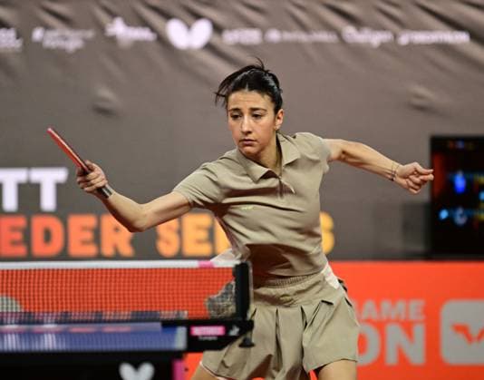 RECORD DATE NOT STATED Georgia Piccolin from Italy at WTT Feeder Lagos in Portugal. Always fashionable: Georgia Piccolin from Italy competes in the WTT Feeder in Lagos, Portugal, on May 18, 2026. Lagos, Portugal Hessen Portugal