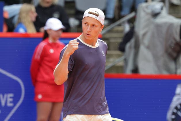 2026.05.18, xFSx, Bitpanda Open Hamburg ATP500, Herren-Tennistunier in Hamburg , Am Rothembaum in Hamburg , Max Schoenhaus (GER) Siegerfaust, jubel Copyright: HMBxMedia FernandoxSoares