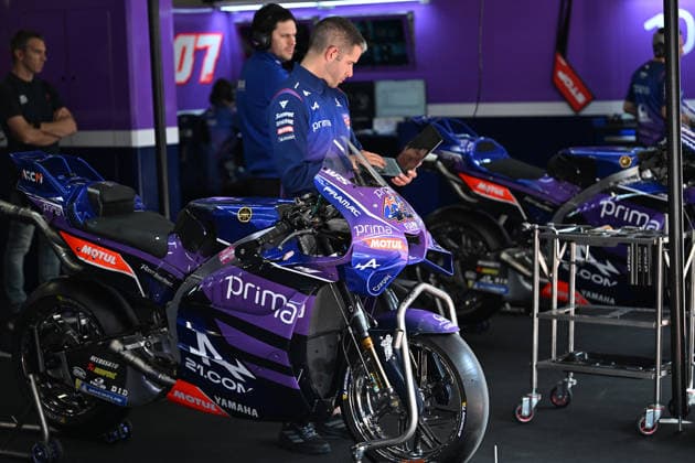 MotoGP Catalonia official test BARCELONA, SPAIN - MAY 18: Prima Pramac Yamaha MotoGP riders take part during the sixth official test session of the 2026 MotoGP World Championship, WM, Weltmeisterschaft at the 4.66-kilometer Barcelona-Catalunya Circuit in Barcelona, Spain, on May 18, 2026. Burak Akbulut Anadolu Barcelona Spain. Editorial use only. Please get in touch for any other usage.  Copyright: x2026xAnadoluxBurakxAkbulutx