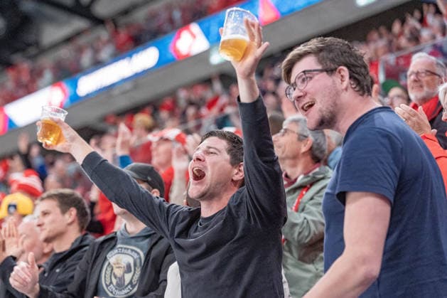 18 05 2026, Zurich, Swiss Life Arena, Ice hockey, Eishockey World Championships: Germany - Switzerland, Schweizer Fan Zurich Swiss Life Arena Zurich Switzerland Copyright: xJustPictures.ch StefanxEmchx jp-de-StEm-DSC0101620260518