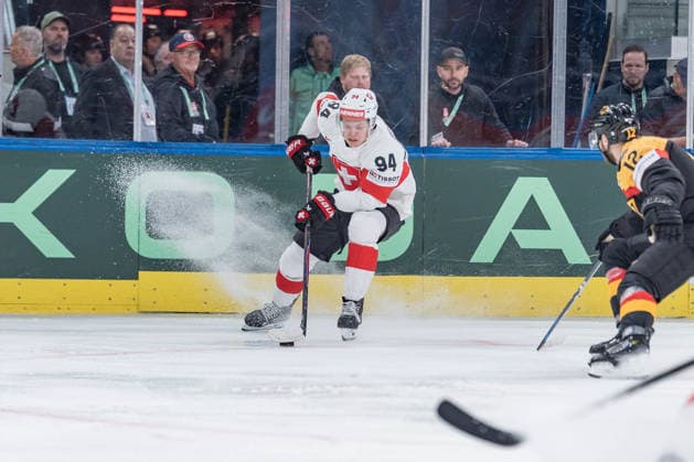 18 05 2026, Zurich, Swiss Life Arena, Ice hockey, Eishockey World Championships: Germany - Switzerland, 94 Attilio Biasca (Switzerland) Zurich Swiss Life Arena Zurich Switzerland Copyright: xJustPictures.ch StefanxEmchx jp-de-StEm-DSC0111020260518