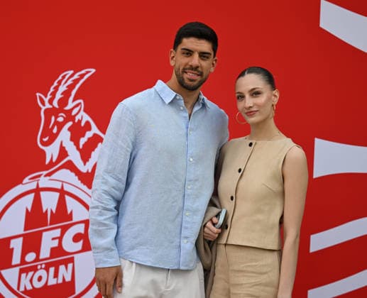 18.05.2026, xophax, Fussball 1.Bundesliga, Köln Cologne , 1.FC Koeln. Saisonende. Sommerpause. Saisonabschluss in der Kölner Flora. Cenk und Hira Özkacar , rechts Koeln
