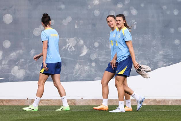 May 19, 2026, Sant Joan Despi, Barcelona, SPAIN: Clara Serrajordi Diaz and Patricia Guijarro Gutierrez during the training day of FC Barcelona, Barca ahead UEFA Women Champions League 2025 26, Final football match against OL Lyonnes at Ciutat Esportiva Joan Gamper on May 19, 2026 in Sant Joan Despi, Barcelona, Spain. Sant Joan Despi SPAIN - ZUMAa181 20260519_zaa_a181_001 Copyright: xJavierxBorregox