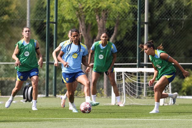 May 19, 2026, Sant Joan Despi, Barcelona, SPAIN: Esmee Brugts during the training day of FC Barcelona, Barca ahead UEFA Women Champions League 2025 26, Final football match against OL Lyonnes at Ciutat Esportiva Joan Gamper on May 19, 2026 in Sant Joan Despi, Barcelona, Spain. Sant Joan Despi SPAIN - ZUMAa181 20260519_zaa_a181_016 Copyright: xJavierxBorregox