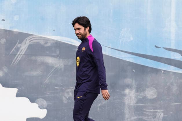 May 19, 2026, Sant Joan Despi, Barcelona, SPAIN: Pere Romeu, head coach during the training day of FC Barcelona, Barca ahead UEFA Women Champions League 2025 26, Final football match against OL Lyonnes at Ciutat Esportiva Joan Gamper on May 19, 2026 in Sant Joan Despi, Barcelona, Spain. FC Barcelona Training And Media Day - UEFA Women Champions League 2025 26 Final  - ZUMAa181 20260519_zaa_a181_027 Copyright: xJavierxBorregox