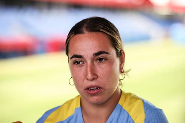 May 19, 2026, Sant Joan Despi, Barcelona, SPAIN: Catalina Thomas Coll Lluch speaks to the media during the training day of FC Barcelona, Barca ahead UEFA Women Champions League 2025 26, Final football match against OL Lyonnes at Ciutat Esportiva Joan Gamper on May 19, 2026 in Sant Joan Despi, Barcelona, Spain. Sant Joan Despi SPAIN - ZUMAa181 20260519_zaa_a181_035 Copyright: xJavierxBorregox