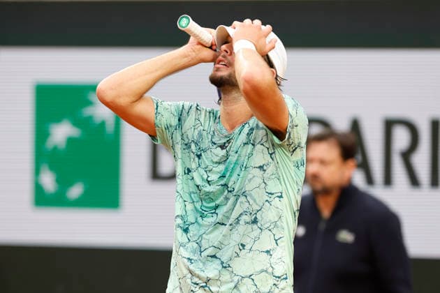 May 19, 2026, Paris, Paris, France: Jaime FARIA (POR) in action during the qualifications day 2 of the tennis Grand Slam of Roland Garros 2026, at Roland Garros Stadium - on April 16 2026 .Paris - France Paris France - ZUMAb253 20260519_zsp_b253_043 Copyright: xLoicxBaratouxx