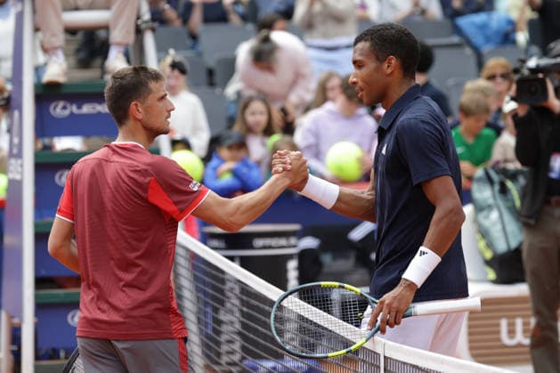 2026.05.19, xFSx, Bitpanda Open Hamburg ATP500, Achtelfinale, Herren-Tennistunier in Hamburg , Am Rothembaum in Hamburg , Vit Kopriva (CZE) gratuliert Felix Auger-Aliassime (CAN) zum Sieg Copyright: HMBxMedia FernandoxSoares
