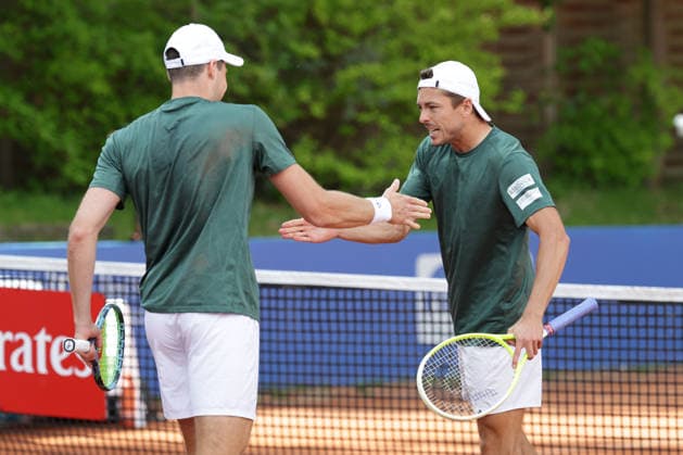 2026.05.19, xFSx, Bitpanda Open Hamburg ATP500, Achtelfinale, Herren-Tennistunier in Hamburg , Am Rothembaum in Hamburg , Jakob Schnaitter (GER) und Mark Wallner (GER) gewinnen das doppel Copyright: HMBxMedia FernandoxSoares