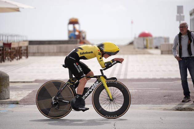Italy™s Davide Piganzoli of Team Visma Lease A Bike during Stage 10, an individual time trial at the Giro d™Italia, from Viareggio to Massa, Italy, Tuesday, May 19, 2026.  Copyright: xMarcoxAlpozzi LaPressex