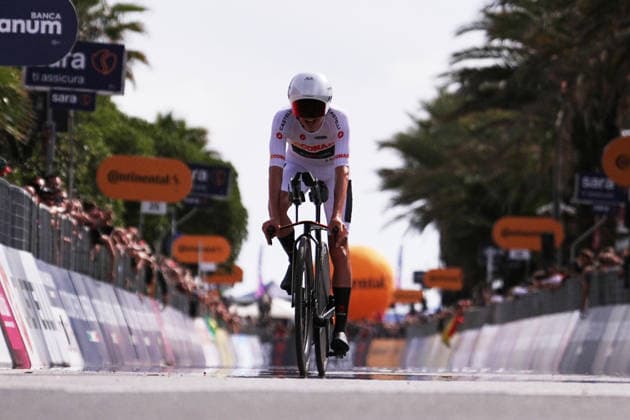 France™s Mathys Rondel of Tudor Pro Cycling Team during Stage 10, an individual time trial at the Giro d™Italia, from Viareggio to Massa, Italy, Tuesday, May 19, 2026.  Copyright: xGianxMattiaxD Albertox xLaPressex