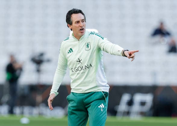 Beskitas, Istanbul 19th May 2026. Unai Emery head coach of Aston Villa during their pre final training session at Besiktas Park, Istanbul. Picture date: 19th May 2026. Picture credit should read: Cody Froggatt Sportimage EDITORIAL USE ONLY. No use with unauthorised audio, video, data, fixture lists, club league logos or live services. Online in-match use limited to 120 images, no video emulation. No use in betting, games or single club league player publications. SPI_022_CF_ASTON_VILLA_TRAINING SPI-4812-0022