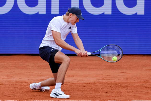 Justin Engel (Germany) kontrolliert den Ball, Bitpanda Hamburg Open, Bitpanda Hamburg Open, Rothenbaum am 19. May 2026 in Hamburg, Deutschland. (Foto von Marco Steinbrenner DeFodi Images) Justin Engel (Germany) controls the ball, Bitpanda Hamburg Open, Bitpanda Hamburg Open, Rothenbaum, May 19, 2026 in Hamburg, Germany. (Photo by Marco Steinbrenner DeFodi Images) -