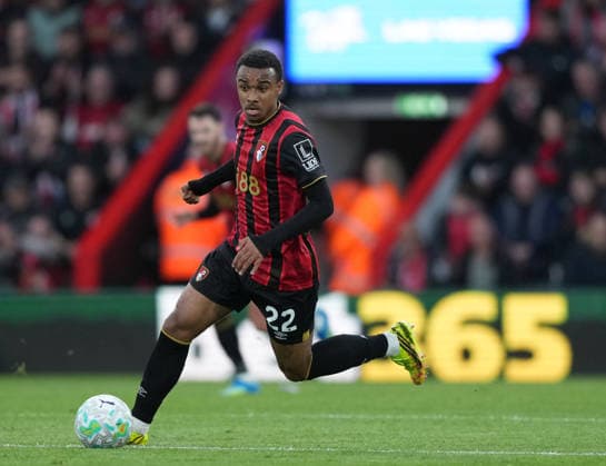 Bournemouth v Manchester City, Premier League, Football, Vitality Stadium, Bournemouth, UK - 19 May 2026 Eli Junior Kroupi of Bournemouth. Bournemouth Vitality Stadium Bournemouth UK, UK NEWSPAPERS OUT Copyright: xSeanxRyanx