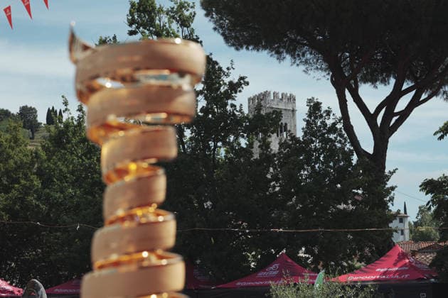 The trophy (trofeo senza fine) during Stage 11 of the Giro d™Italia, from Porcari to Chiavari, Italy, Wednesday, May 20, 2026.  Copyright: xGianxMattiaxD Albertox xLaPressex