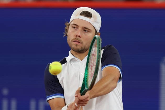 2026.05.20, xFSx, Bitpanda Open Hamburg ATP500, Achtelfinale, Herren-Tennistunier in Hamburg , Am Rothembaum in Hamburg , Aleksandar Kovacevic (USA) spielt eine Rueckhand Copyright: HMBxMedia FernandoxSoares