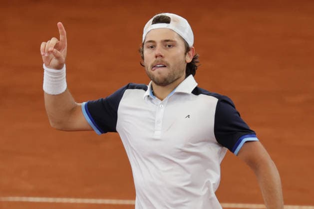 2026.05.20, xFSx, Bitpanda Open Hamburg ATP500, Achtelfinale, Herren-Tennistunier in Hamburg , Am Rothembaum in Hamburg , Aleksandar Kovacevic (USA) Siegerfaust, jubel Copyright: HMBxMedia FernandoxSoares