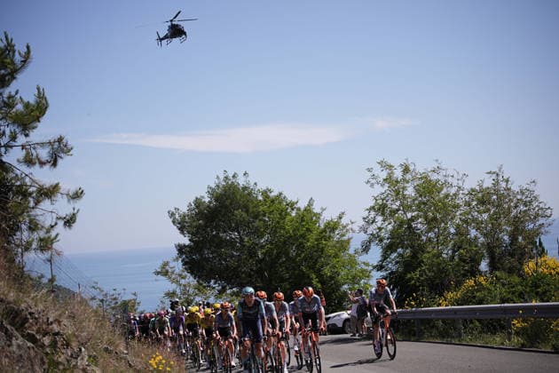 The race during Stage 11 of the Giro d™Italia, from Porcari to Chiavari, Italy, Wednesday, May 20, 2026.  Copyright: xMarcoxAlpozzi LaPressex