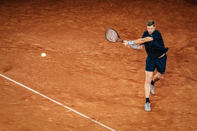 Tennis Männer bitpanda Hamburg Open ATP, Tennis Herren 500 Luciano Darderi (ITA) vs. Yannick Hanfmann (GER) 20.05.2026 Yannick Hanfmann Rückhand Hamburg Tennisstadion am Rothenbaum Hamburg Deutschland
