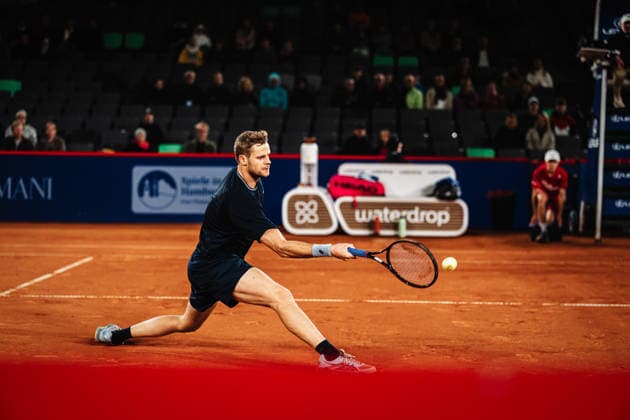 Tennis Männer bitpanda Hamburg Open ATP, Tennis Herren 500 Luciano Darderi (ITA) vs. Yannick Hanfmann (GER) 20.05.2026 Yannick Hanfmann Vorhand Hamburg Tennisstadion am Rothenbaum Hamburg Deutschland