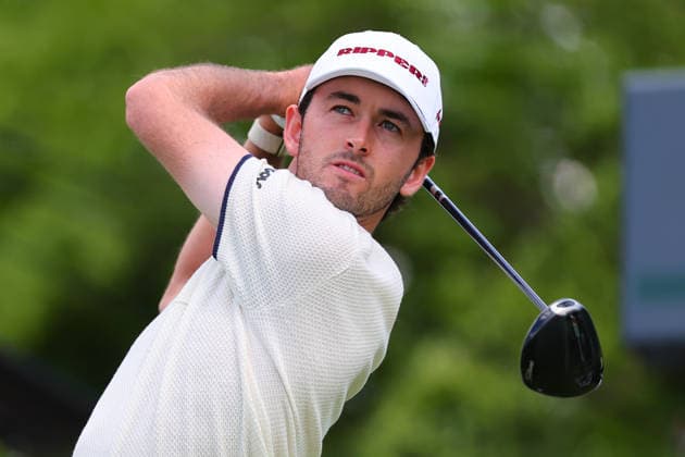 NEWTON SQUARE, PA - MAY 14: Elvis Smylie of Australia tees off at the tenth tee during round 1 of the 2026 PGA, Golf Herren Championship on May 14, 2026 at Aronimink Golf Club in Newtown Square, Pennsylvania. (Photo by Rich Graessle Icon Sportswire) GOLF: MAY 14 PGA PGA Championship EDITORIAL USE ONLY Icon260514262061