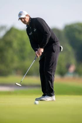 Belgian Nicolas Colsaerts pictured in action during the first round (1 4) of the 2026 Soudal Open DP World Tour golf tournament in Schilde, Thursday 21 May 2026. The Soudal Open takes place from 21 to 24 May at the Rinkven Golf Club in Schilde. JONASxROOSENS  x174613894x