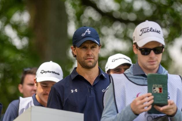 Belgian Thomas Detry (C) pictured during the first round (1 4) of the 2026 Soudal Open DP World Tour golf tournament in Schilde, Thursday 21 May 2026. The Soudal Open takes place from 21 to 24 May at the Rinkven Golf Club in Schilde. JONASxROOSENS  x174637363x