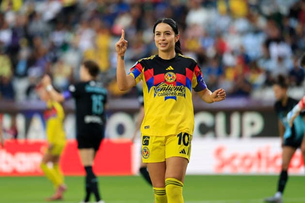 CONCACAF W CHAMPIONS CUP 2026 CONCACAF W CHAMPIONS CUP 2026 AMERICA VS GOTHAM FC 20052026 PACHUCA, HIDALGO. Action photo of Scarlett Camberos (10) of America, celebrating a goal against Gotham FC, during semifinal game of the CONCACAF W Champions Cup 2026, held at the Estadio Hidalgo of Pachuca, Hidalgo. Foto de accion de Scalett Camberos (10) de America, celebrando un gol en contra de Gotham FC, durante juego semifinal de la CONCACAF W Champions Cup 2026, celebrado en el Estadio Hidalgo de Pachuca, Hidalgo. PHOTO BY IMAGENSHOP AGENCIA FOTOGRAFICA PACHUCA HIDALGO MEXICO Copyright: xJorgexReyesx