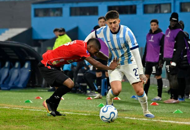 Gabriel Rojas. Racing vs Caracas. Copa Conmebol Libertadores. Copyright: xjuanbaezphxJUANxMANUELxBAEZx