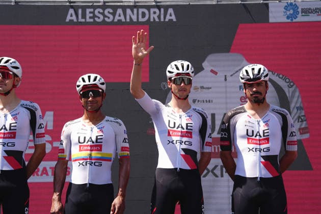 Switzerland™s Jan Christen of UAE Team Emirates XRG during Stage 13 of the Giro d™Italia, from Alessandria to Verbania, Italy, Friday, May 22, 2026.  Copyright: xMassimoxPaolone LaPressex