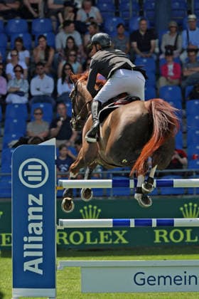 Sieger Julien Epaillard (FRA) mit Pferd Easy Up De Grandry, 1. Platz, S1 - Preis der Soers, CSI5*, Spezial Zwei-Phasen Springprüfung , Weltfest des Pferdesports, World Equestrian Festival, TSCHIO Aachen 2026, TSCHIO statt CHIO 2026, Aachener Soers, 22. bis 24. Mai 2026, Reitsport, 22.05.2026, Aachen Aachener Soers Deutschland