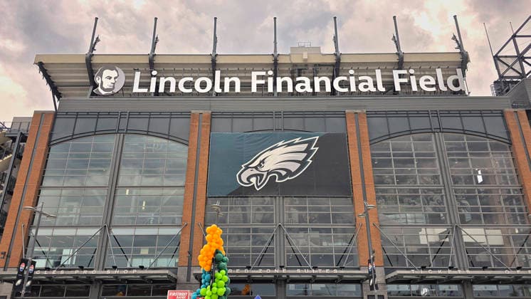 Foto : Blick auf das Lincoln Financial Field Stadium - in Philadelphia ( Pennsylvania , USA ) Vorschau Fussball WM 2026