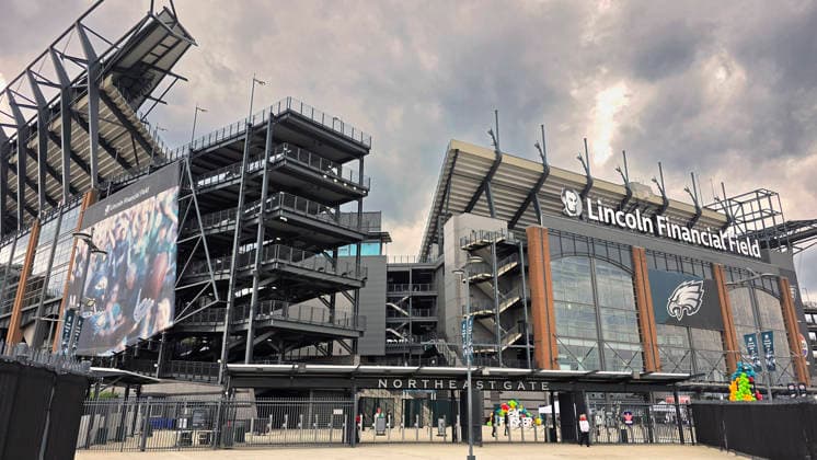 Foto : Blick auf das Lincoln Financial Field Stadium - in Philadelphia ( Pennsylvania , USA ) Vorschau Fussball WM 2026