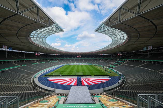 DFB Pokalfinale - 25 26 - Impressionen vor FC Bayern München - VfB Stuttgart am 22.05.2026 im Olympiastadion in Berlin Olympiastadion Berlin Übersicht Stadionfoto - Feature, Symbol, Symbolfoto, charakteristisch, Detail