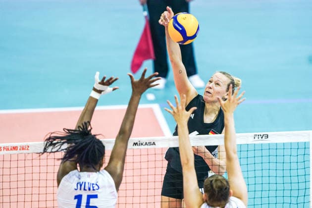 2026-05-22 Germany v France - Four Nations Cup APELDOORN, NETHERLANDS - MAY 22: Antonia Stautz of Germany during the Four Nations Cup match between Germany and France at Omnisport on May 22, 2026 in Apeldoorn, Netherlands. Apeldoorn Omnisport Netherlands Content not available for redistribution in The Netherlands directly or indirectly through any third parties. Copyright: xAndrexWeeningx