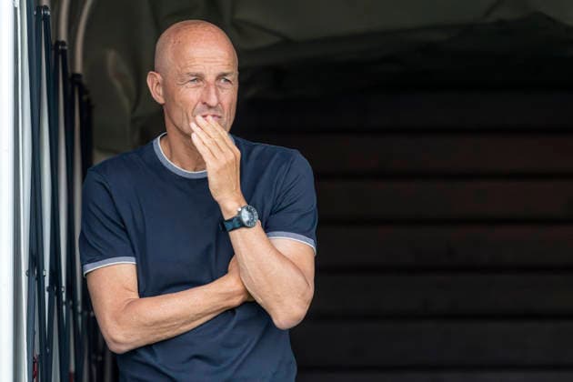 Trainer Peter Zeidler, GC, Grasshopper Club Zürich - FC Aarau, Barrage Super League, Fussball, 21.05.2026